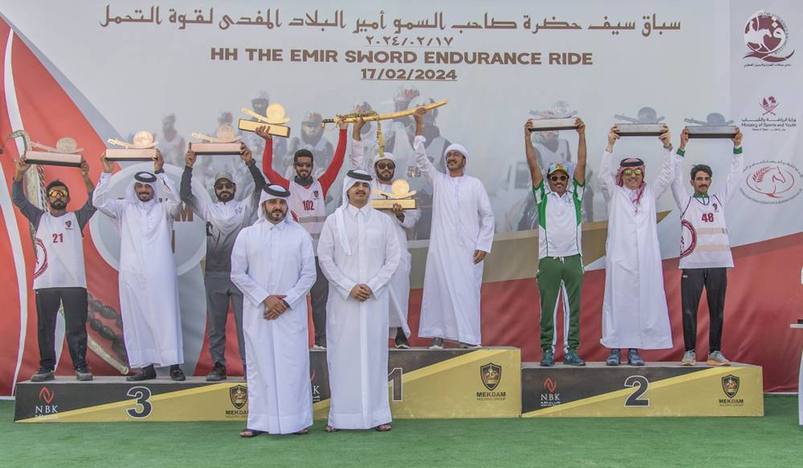 Sheikh Thani crowns winners of HH the Amir Sword Endurance Ride